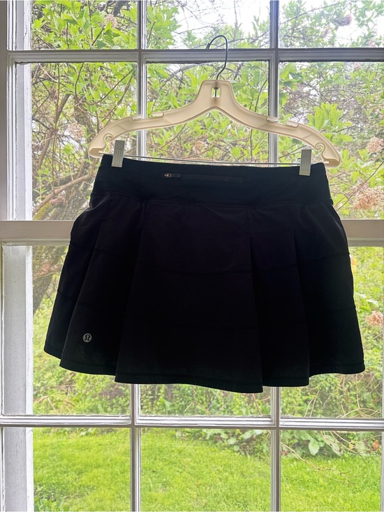 lululemon athletica Dresses & Skirts - lululemon athletica Black Skater Tennis Skirt with Zip Pocket